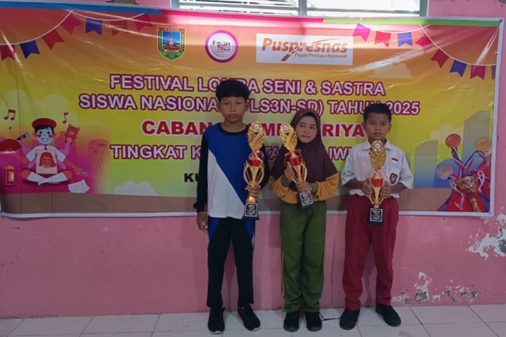 Siswi SD 2 Garung Kidul Raih Juara 2 Lomba FLS3N Cabang Seni Kriya Tingkat Kecamatan Kaliwungu